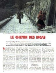 le chemin des incas