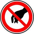 interdiction de toucher