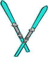 skis en croix