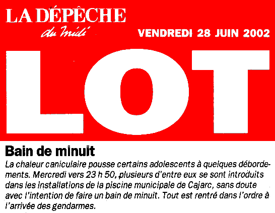 de mon temps on se faisait pas reprer !