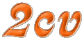 2CV (engraved, orange)