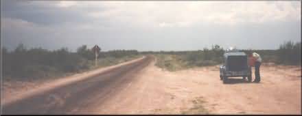 2CV gazoline refill, Texas 1992
