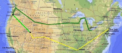 Route de Portland  Salt Lake City