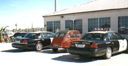 Surrounded by the CHP (California Higway Patrol)